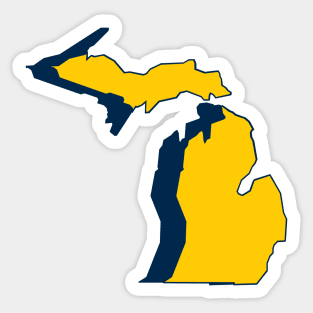 University of Michigan Wolverines - MI Maize & Blue Sticker